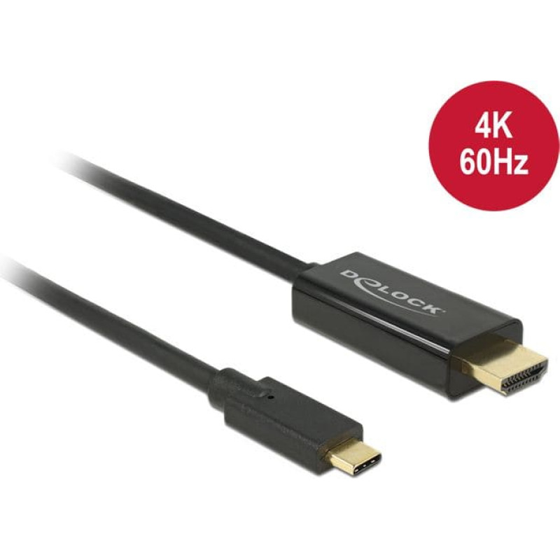 Delock Kabel USB Delock USB-C - HDMI 2 m Czarny (85291)