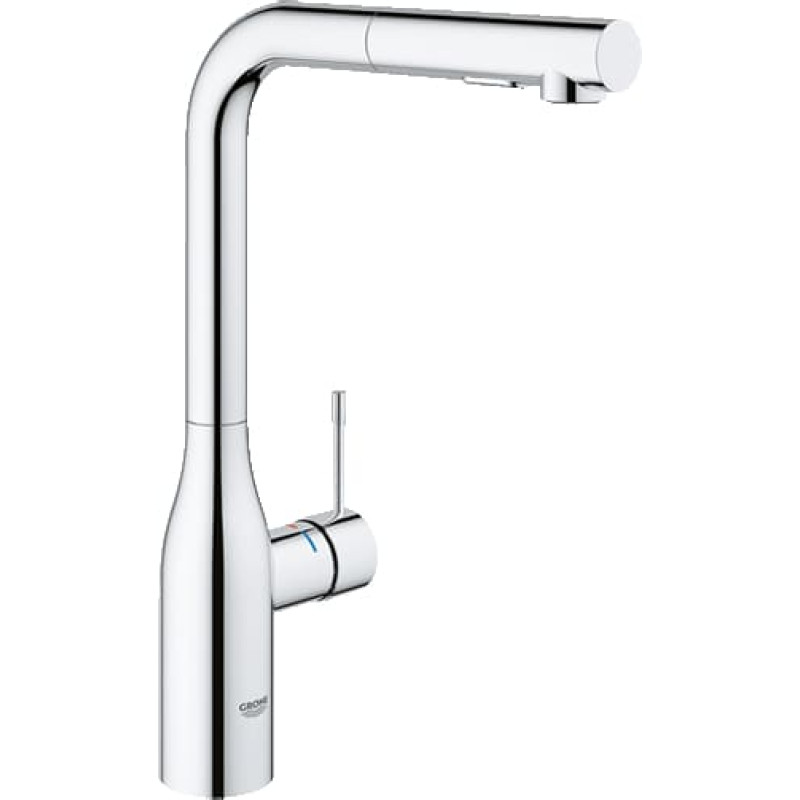 Grohe Virtuvės plautuvės mai&scaron;ytuvas su i&scaron;traukiama žarna Grohe Essence, 30270000, chromas