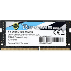 G.skill SODIMM DDR4 16GB Ripjaws 2666MHz CL19 1,2V