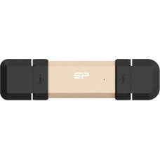 Silicon Power DS72 USB flash drive 250 GB USB Type-A / USB Type-C 3.2 Gen 2 (3.1 Gen 2) Gold