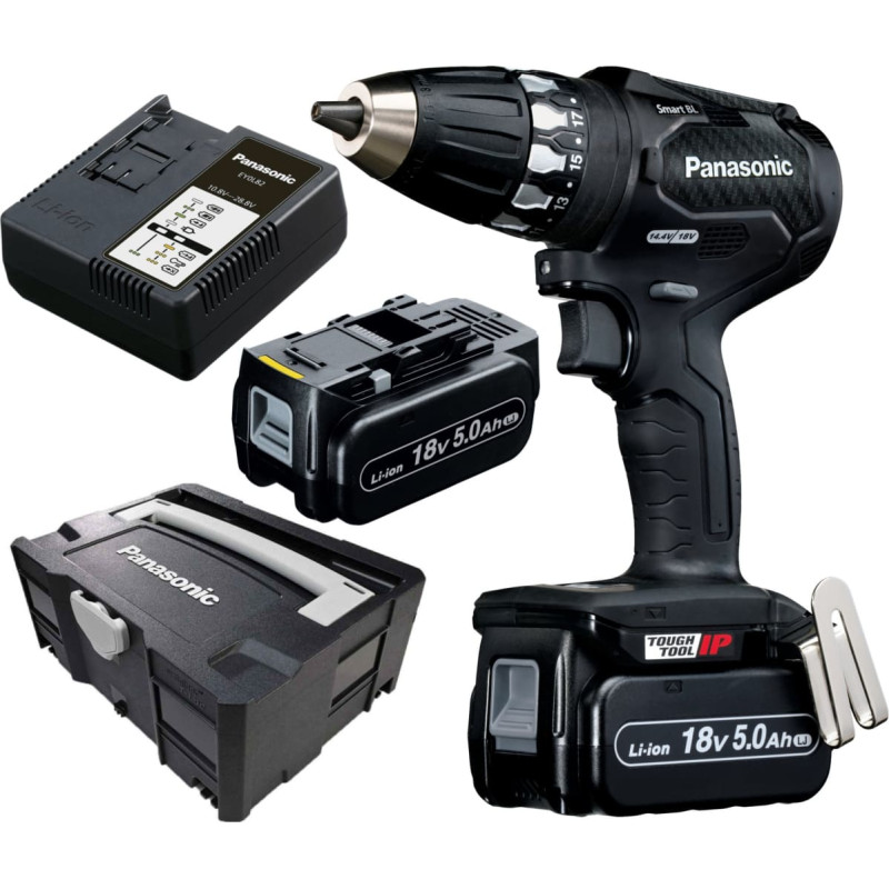 Panasonic Wiertarko-wkrętarka 18V Panasinic EY74A3 + Systainer + 2x 5.0Ah + ładowarka