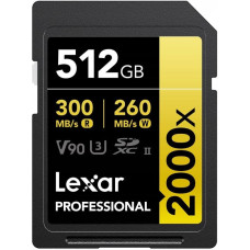 Lexar Karta Lexar Professional 2000x SDXC 512 GB Class 10 UHS-II/U3 V90 (LSD2000512G-RNNNG)