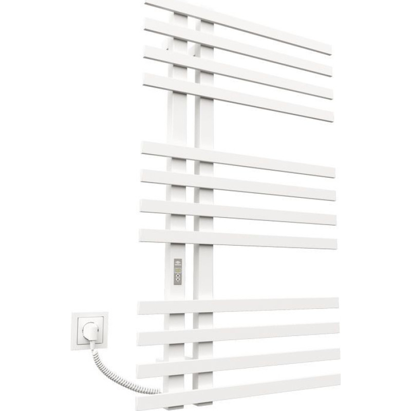 Kosser Electric towel rail Brash 1000x600/12 EL, with timer, white (cable left)