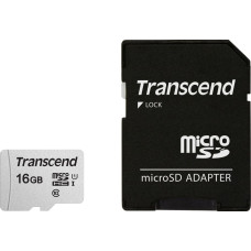 Transcend Karta Transcend 300S MicroSDHC 16 GB Class 10 UHS-I/U3  (TS16GUSD300S-A)