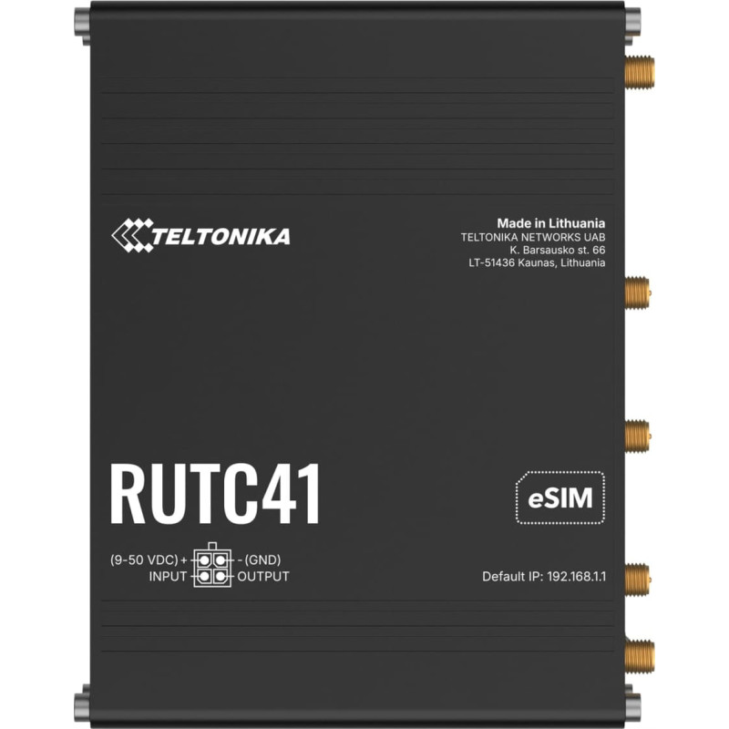 Teltonika NETWORKS RUTC41 4G/LTE WiFi DUAL-BAND Edge Router with Docker Support