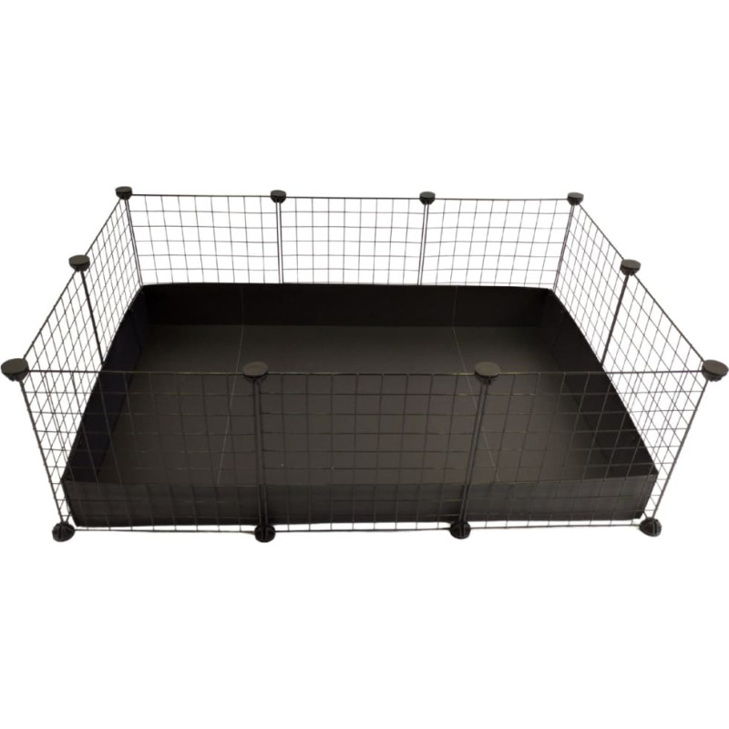C&C Modular cage 3x2 110x75 cm guinea pig, hedgehog, black