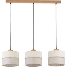 Tkkrywult Lampa wisząca TKKRYWULT Tk Lighting Eco* 5771 lampa wisząca zwis 3x15W E27 czarna/drewniana