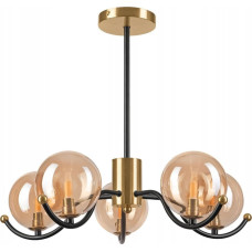 Lamkur Georgia 49281 lampa wisząca zwis 5x5W G9 złota/czarna
