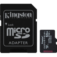 Kingston Technology Industrial 64 GB MicroSDXC UHS-I Класс 10