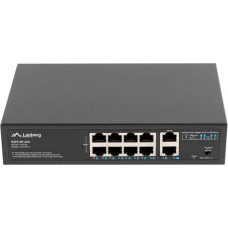Lanberg Switch PoE+ Rack 10"/19"  RSFE-8P-2GE-120