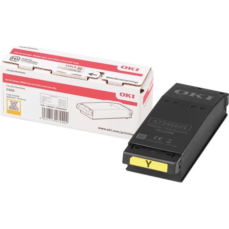 OKI Toner 09006129 for C650 6K yellow