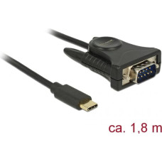 Delock Kabel USB Delock USB-C - DB-9 1.8 m Czarny (62964)