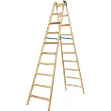 Braket DRABINA DREWNIANA BRAKET PREMIUM 2X10 SZCZEBLI 299CM