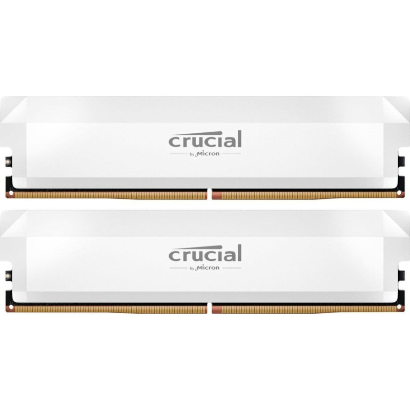 Crucial Pro Overclocking 32GB [2x16GB 6400MHz DDR5 CL38 UDIMM] biała