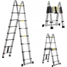 Geko Drabina teleskopowa aluminiowa przegubowa 5m 150kg (1)