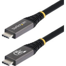 Startech STARTECH.COM 1,5m USB4 Kabel 80Gbps certyfikowany przez USB-IF kabel do ładowania 240W 8K 120Hz-4K 240Hz kabel monitorowy DP2.1 Thunderbolt 4