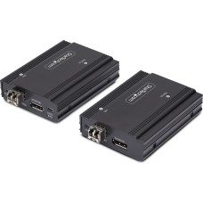 Noname System przekazu sygnału AV STARTECH.COM DisplayPort KVM Extender przez wł&oacute;kno szklane 4K60Hz ekstender konsolowy 300m Multimode 4K KVM przedłużenie LWL