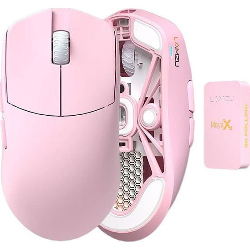 Lamzu MAYA X 8K Pink (Rožinė) Belaidė Žaidimų Pelė