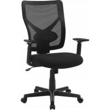 Songmics Krzesło biurowe Songmics Krzesło biurowe z siatki w połowie obrotu, obrotowe ergonomiczne krzesło z mechanizmem pochylenia, wyściełane z wewnętrznym sprę