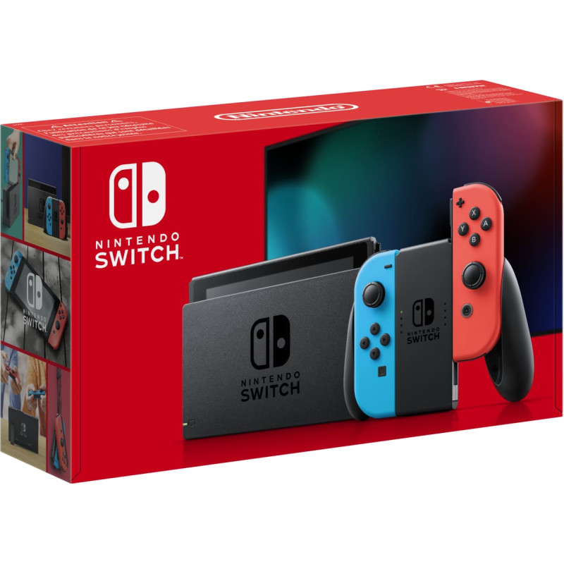 Nintendo Switch ne&scaron;iojamoji žaidimų konsolė 15,8 cm (6.2") 32 GB Lietimui jautrus ekranas &bdquo;Wi-Fi&ldquo; Mėlyna, Pilka, Raudona