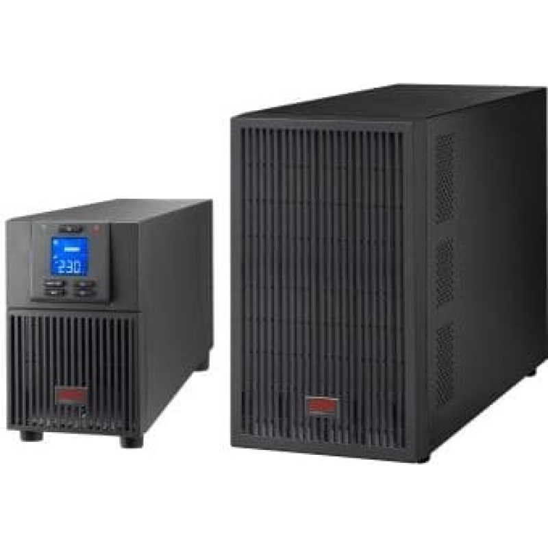 APC UPS APC Easy UPS On-Line - Zasilacz awaryjny - Wieża, wydłużony czas pracy - Prąd zmienny 220/230/240 V - 1800 Watt - 2000 VA - jednofazowy - kwas ołowiowy - USB, serial - wyjścia: 4 - Europa - czarny, RAL 7010 (SRV2KIL-E)
