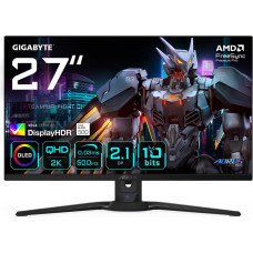 Gigabyte AORUS FO27Q5P монитор для ПК 68,6 cm (27") 2560 x 1440 пикселей Quad HD QD-OLED Черный