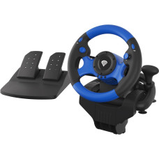 Genesis Seaborg 350 Black, Blue USB Steering wheel + Pedals Nintendo Switch, PC, PlayStation 4, Playstation 3, Xbox 360, Xbox One, Xbox Series S, Xbox Series X