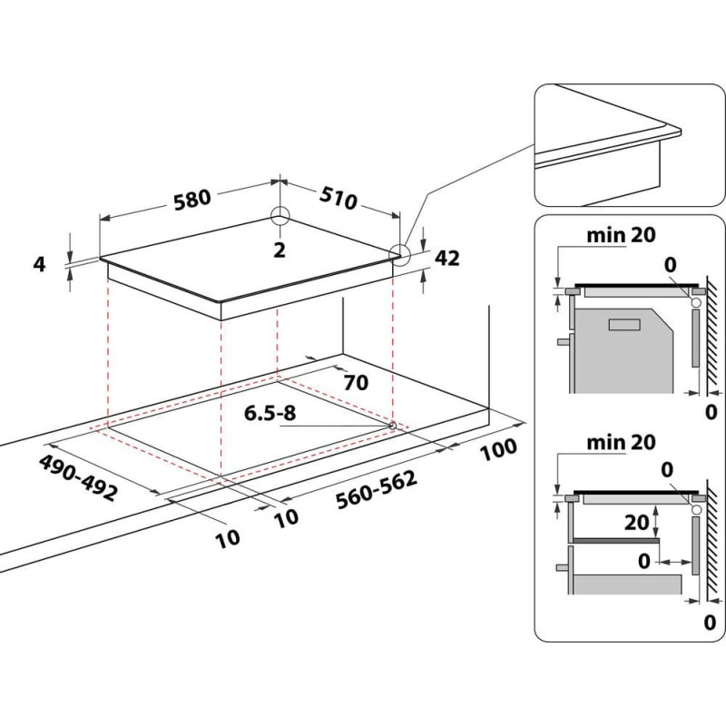 Whirlpool Ceramic hob AKT8130BA