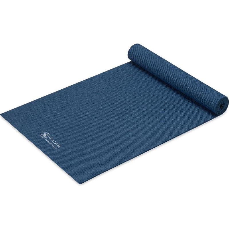 Gaiam GAIAM ESSENTIALS MATA DO JOGI 6 MM Z PASKIEM NAVY 63314