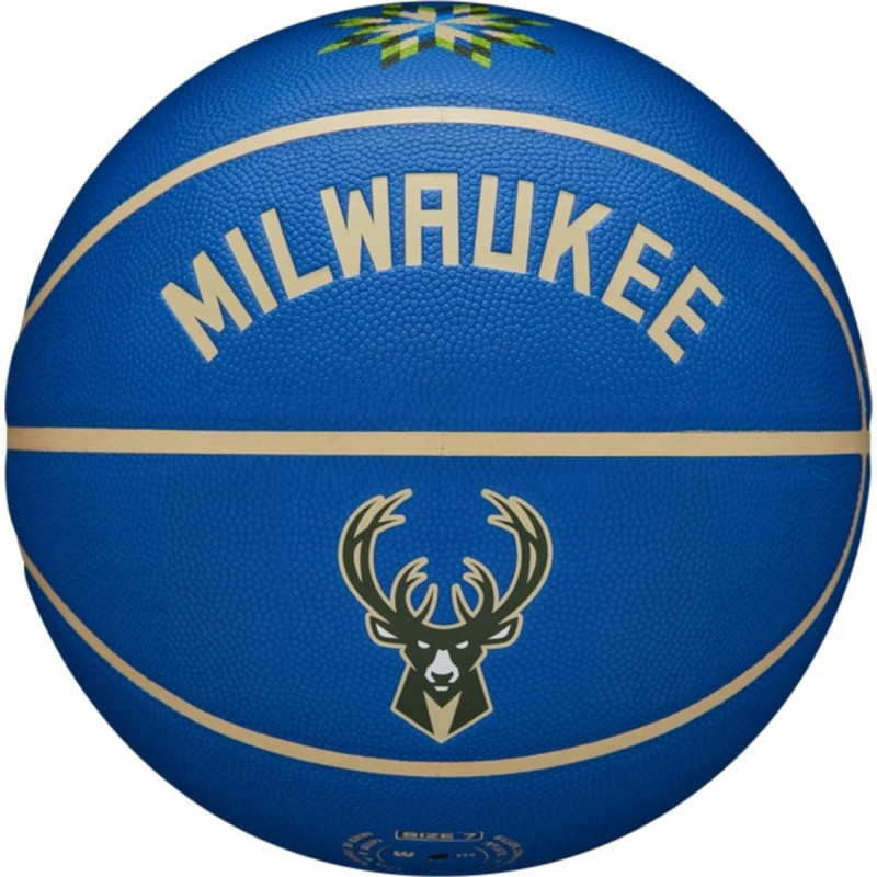 Wilson Wilson NBA Team City Collector Milwaukee Bucks Ball WZ4016417ID Niebieskie 7