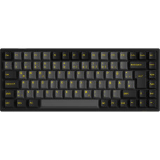 Akko Klawiatura Akko AKKO Black & Gold 3084B Plus Gaming Tastatur, RGB &ndash; V3 Cream Yellow Pro Switches, ISO DE, czarny & złoty