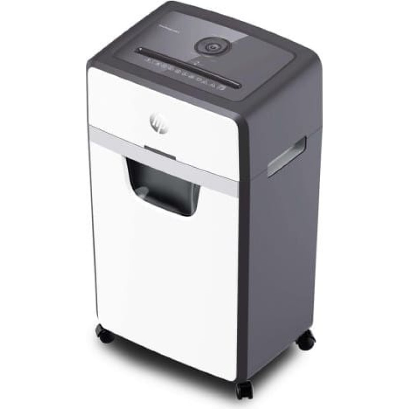 HP ONESHRED 24CC shredder, cut-offs, P-4, 24 cards, 30l, light grey