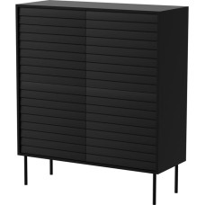 Cama Meble Cama 4D CORTINA chest of drawers 102x40x118 black