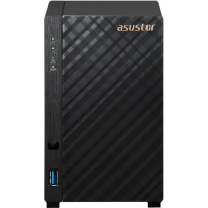 Asustor AS1202T NAS/storage server Tower Realtek 1 GB DDR4 0 TB ADM Black