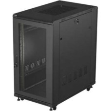 Lanberg 19-inch 22U 600x1000 black floor-standing rack cabinet with perforated doors (flat pack)