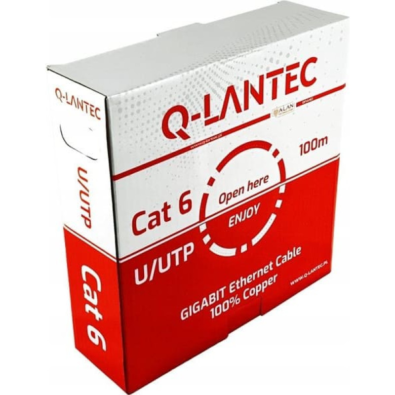 Q-Lantec U/UTP cat.6A network cable, twisted pair, LSOH