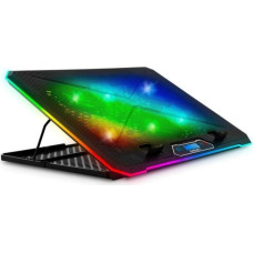 Evolveo Podstawka chłodząca Evolveo EVOLVEO Ania 9RGB, chłodząca podkładka pod laptop, 6x ventil&aacute;tor, RGB podświetlenie wentylator&oacute;w i obwodu