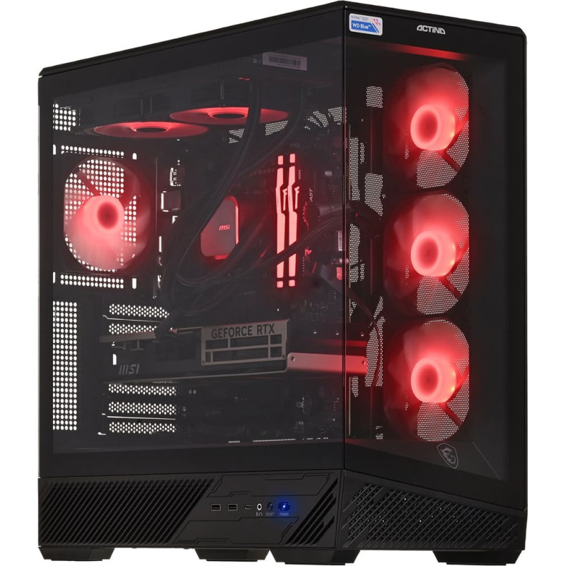 Actina 5901443440307 PC AMD Ryzen&trade; 7 7800X3D 32 GB DDR5-SDRAM 1 TB SSD NVIDIA GeForce RTX 5070 Midi Tower Black