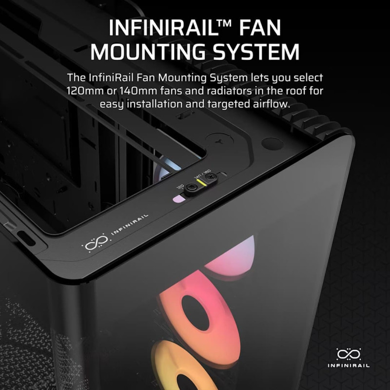 Corsair Case FRAME 4500X RS-R ARGB Black Mid Tower ATX
