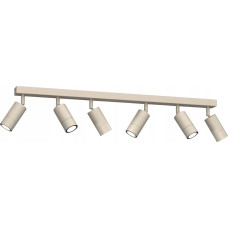 Luminex Lampa sufitowa Luminex Luminex Link 9530 listwa plafon lampa sufitowa 6x8W GU10 beżowy