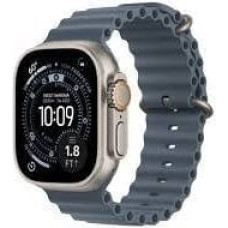 Apple Smartwatch Apple Watch Ultra 3 GPS + Cellular 49mm Natural Titanium / Ocean Band Niebieski  (MEWH4QC/A)