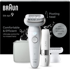 Braun Silk-&eacute;pil 9 9-341 epilator 40 tweezers White