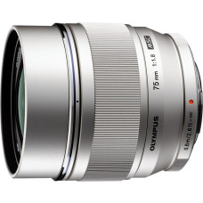 Om System M.Zuiko Digital ED 75мм f/1.8 объектив, серебристый