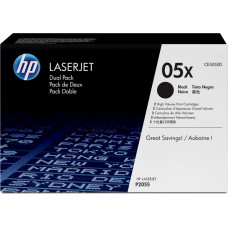 HP 05X 2-pack High Yield Black Original LaserJet Toner Cartridges
