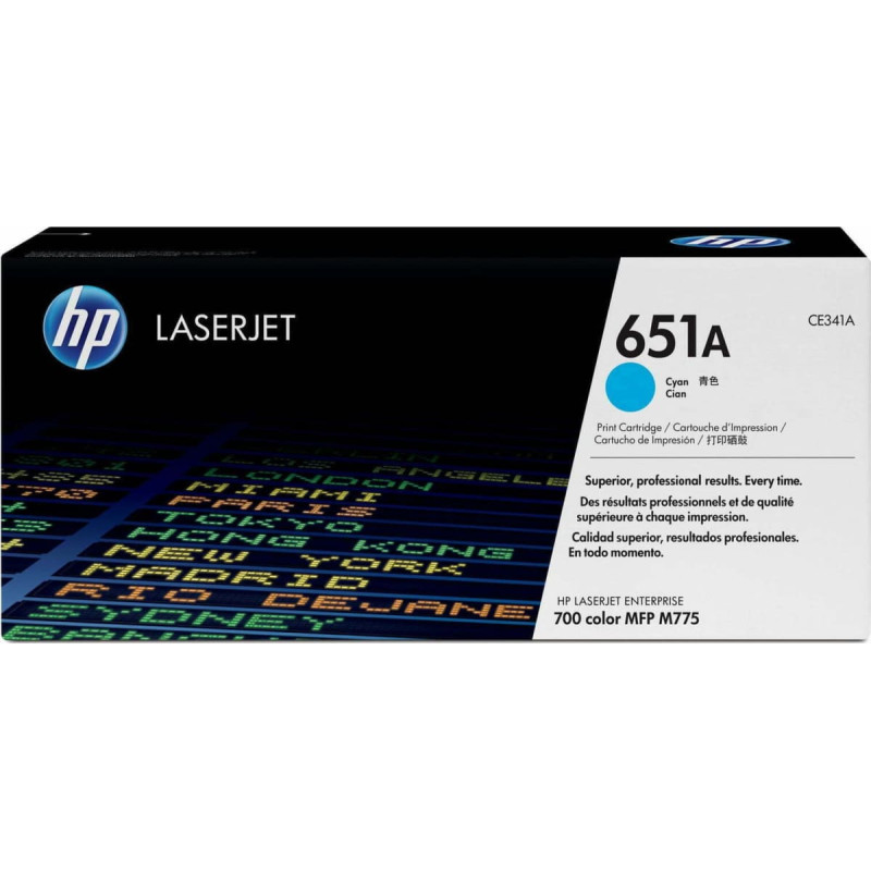 HP Toner HP 651A Cyan Oryginał  (CE341A)