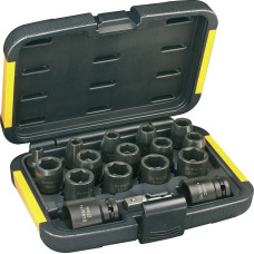 Dewalt Zestaw nasadek udarowych 6-kątnych 1/2'' 6-27mm 17szt. (DT7506-QZ)