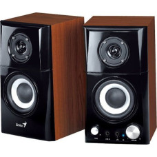 Genius Głośniki komputerowe Genius Genius głośniki SP-HF500A v2, 2.0, 16W, brązowo-czarny, regulacja głośności, wyjście słuchawkowe, 3,5 mm jack (USB)+ AUX, 100Hz~20