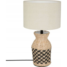Atmosphera Lampa z abażurem Hiacynt, podstawa z plecionki, 49 cm