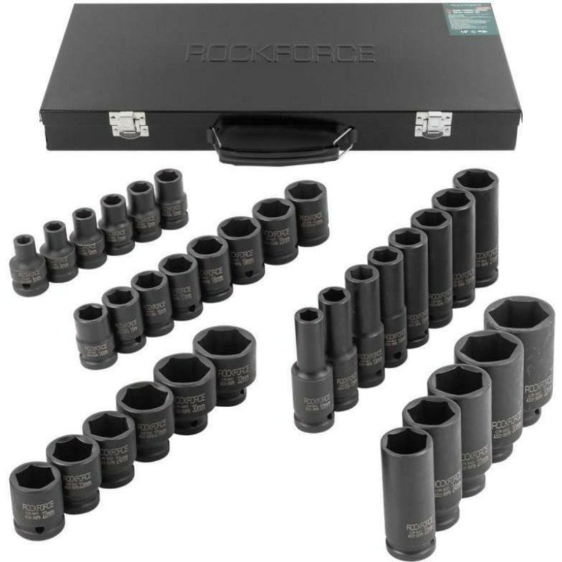 Stahlwille ROCKFORCE NASADKI UDAROWE kpl. 33el.1/2''  6-KĄT. 8-32mm