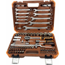 Forcekraft Zestaw narzędzi 82el. 1/4'' & 1/2'' (6-kątnych)(4-32mm)